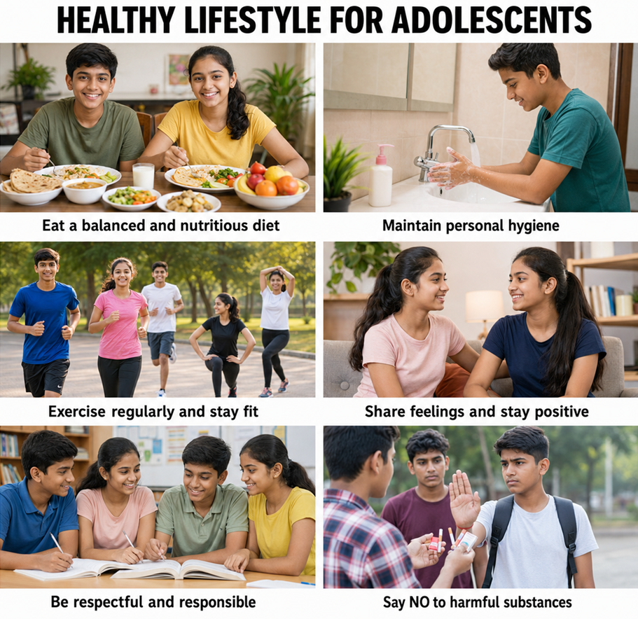 Question 10 — Healthy Lifestyle - Adolescence: A Stage o - [Teachoo] - Questions at the end of the chapter