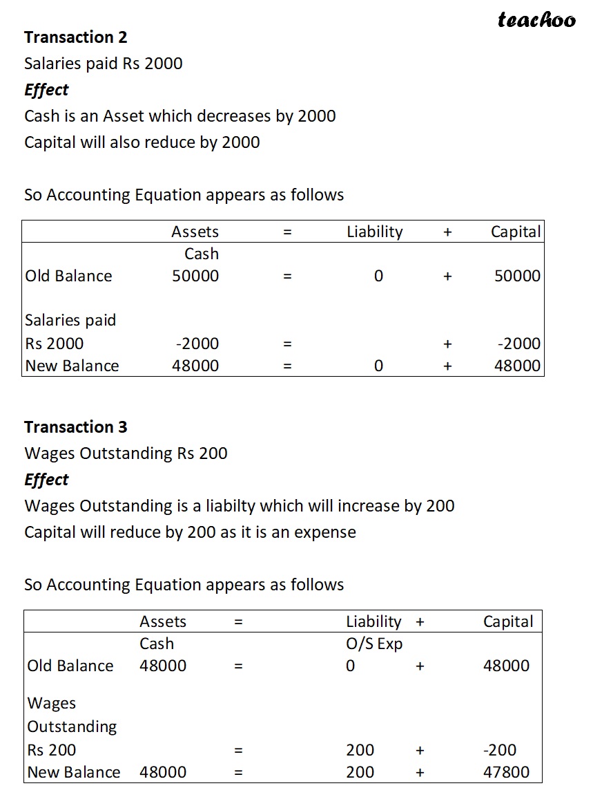 part 14 - Expense Paid, Outstanding Expense, and Prepaid Expense in the Accounting Equation - Chapter 5 - Accounting Equation - Class 11 - Accountancy