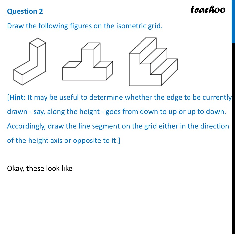[Ganita Prakash] Draw the following figures on the isometric grid - Figure it out - Page 100, 101