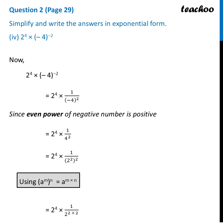 part 4 - Question 2 (Page 29) - The Other Side of Powers - Chapter 2 Class 8 - Power Play (Ganita Prakash) - Class 8 (Ganita Prakash & Old NCERT)