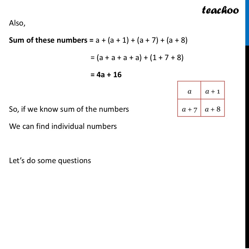 part 3 - Calendar Grids - Fun with Grids - Chapter 6 Class 8 - Algebra Play (Ganita Prakash II) - Class 8 (Ganita Prakash - 1, 2 & Old NCERT)