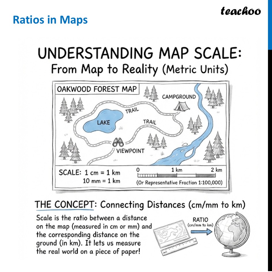 Ratios in Maps - Concept, Examples, Questions - Teachoo Maths - Ratios in Maps