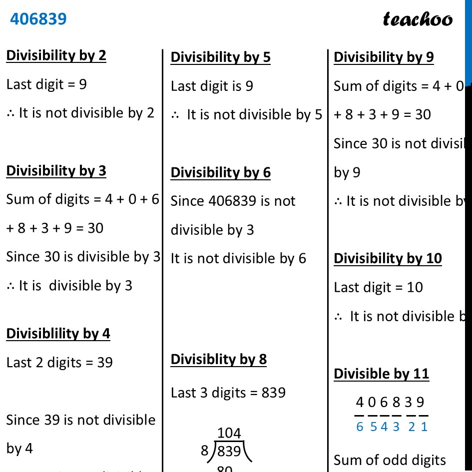 part 12 - Question 1 - Page 129 - Shortcut for Divisibility by 11 - Chapter 5 Class 8 - Number Play (Ganita Prakash) - Class 8 (Ganita Prakash - 1, 2 & Old NCERT)