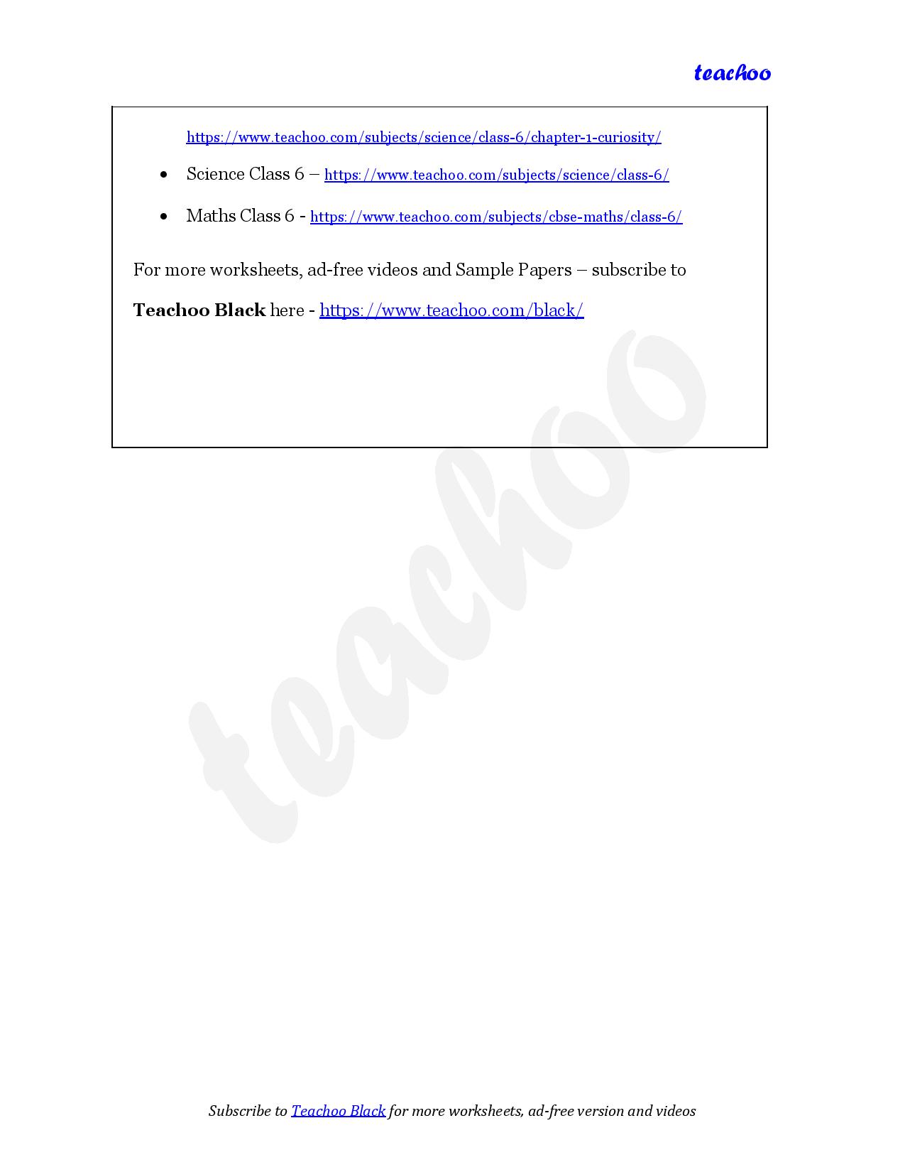 part 3 - Mix Questions - Worksheet 2 - Teachoo Questions - Mix - Chapter 1 Class 6 - The Wonderful World of Science (Curiosity) - Class 6