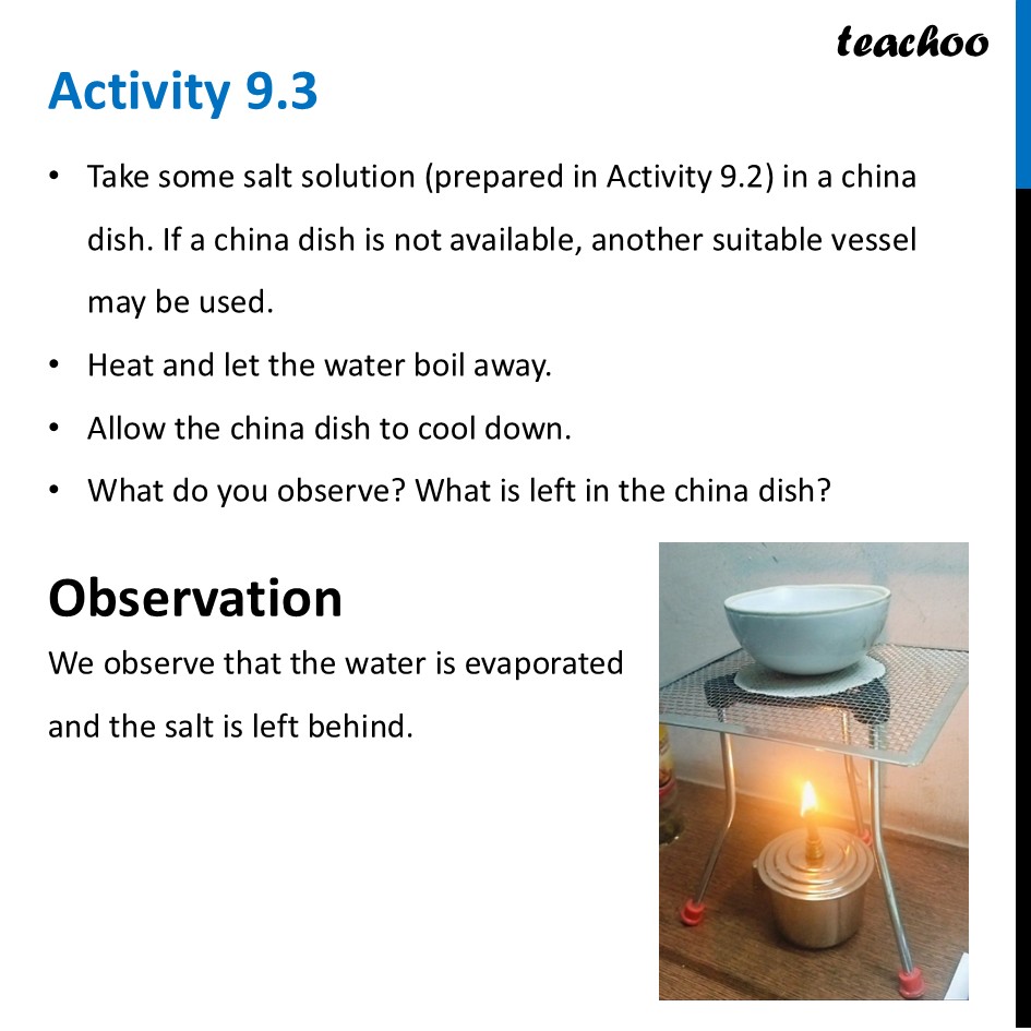 part 3 - Evaporation - Concepts - Chapter 9 Class 6 - Methods of Separation in Everyday Life (Curiosity) - Class 6
