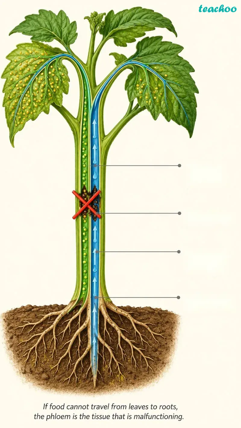 Question 2 — If a plant is unable - Tissues in Action - [Teachoo] - Questions at the end of the chapter