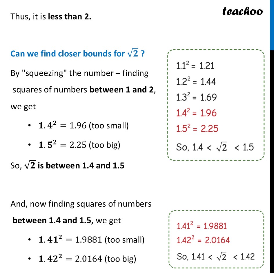part 2 - Decimal Representation of √2 - Decimal Representation of √2 - Chapter 2 Class 8 - The Baudhayana-Pythagoras Theorem (Ganita Part 2) - Class 8 (Ganita Prakash - 1, 2 & Old NCERT)
