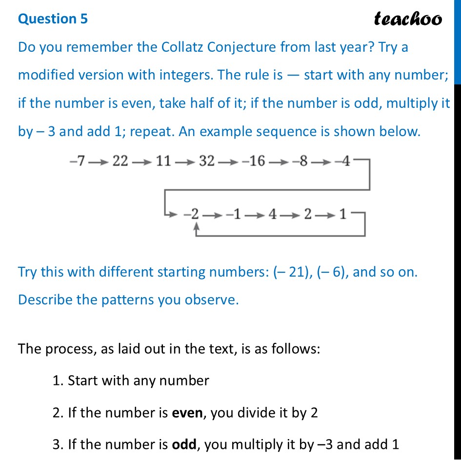 [Class 7] Do you remember the Collatz Conjecture from last year? Try - Figure it out - Page 42, 43, 44