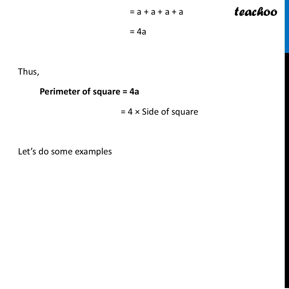 part 2 - Perimeter of Square - Perimeter of Rectangle, Square, Triangle - Chapter 6 Class 6 - Perimeter and Area (Ganita Prakash) - Class 6 (Ganita Prakash & Old NCERT)