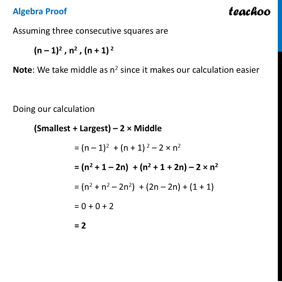 part 3 - Consecutive Square Numbers - Consecutive Square Numbers - Chapter 4 Class 9 - Exploring Algebraic Identities (Ganita Manjari I) - Class 9
