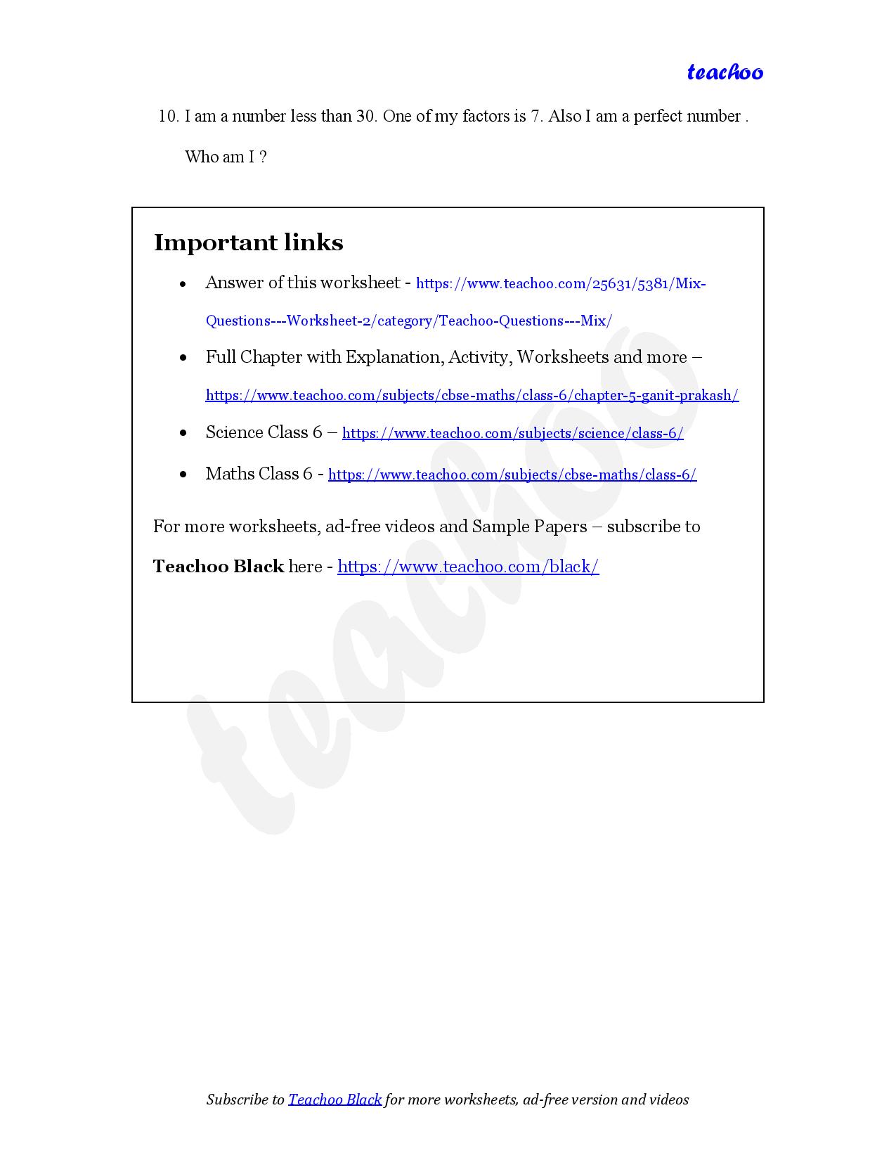 part 3 - Mix Questions - Worksheet 2 - Teachoo Questions - Mix - Chapter 5 Class 6 - Prime Time (Ganita Prakash) - Class 6 (Ganita Prakash & Old NCERT)