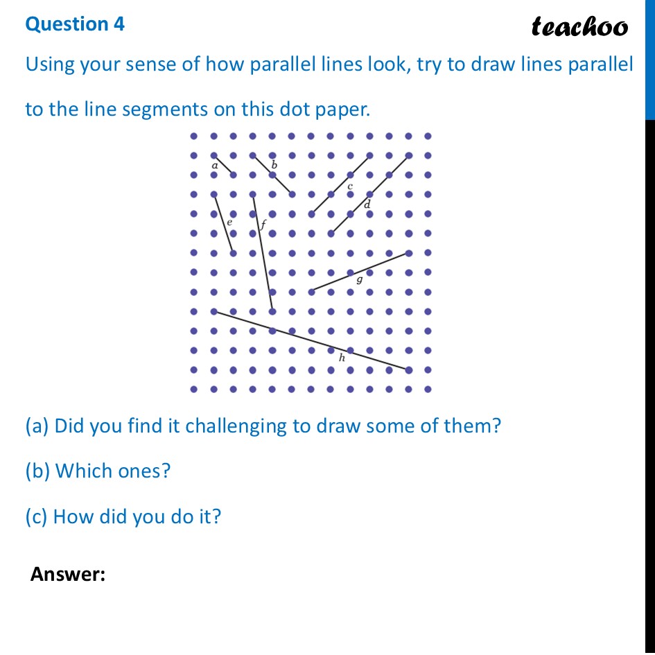 Using your sense of how parallel lines look try to draw lines parallel - Figure it out - Page 113, 114