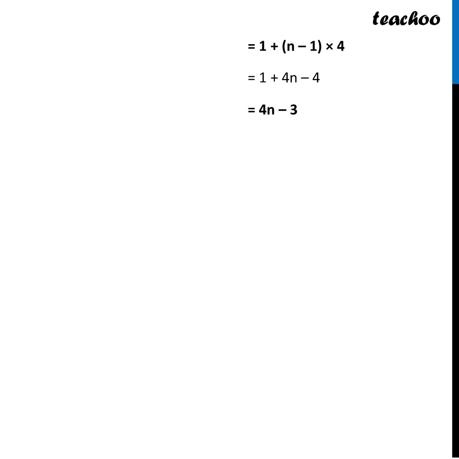 part 6 - Question 1 - Think & Reflect (Page 180) - Arithmetic Progressions - Chapter 8 - Predicting What Comes Next: Exploring Sequences & Progress - Maths Class 9