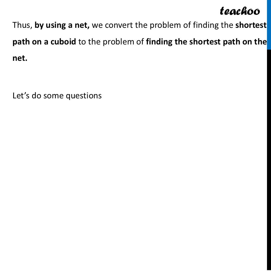 part 7 - Shortest Paths on a Cube - Shortest Paths on a Cube - Chapter 4 Class 8 - Exploring Some Geometric Themes (Ganita Prakash II - Class 8 (Ganita Prakash - 1, 2 & Old NCERT)