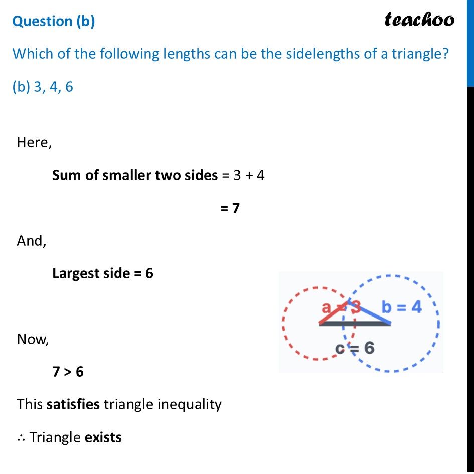 [Class 7] Which lengths 3, 4, 6 can be the sidelengths of a triangle? - Figure it out - Page 156