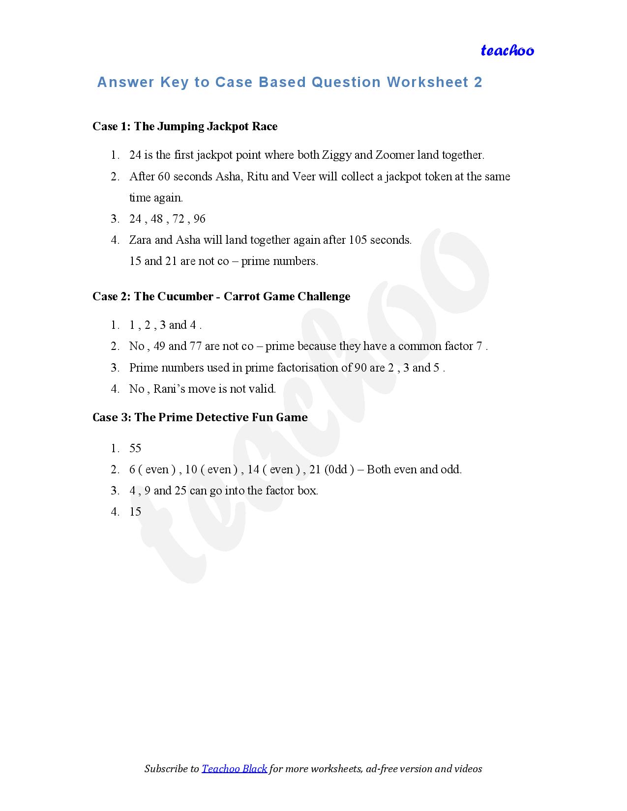 part 7 - Case Based Questions - Worksheet 2 - Teachoo Questions - Case Based - Chapter 5 Class 6 - Prime Time (Ganita Prakash) - Class 6 (Ganita Prakash & Old NCERT)