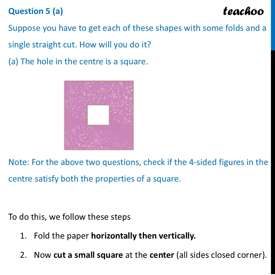 [Class 6] Suppose you have to get each of these shapes with some folds - Figure it out - Page 224 - 229