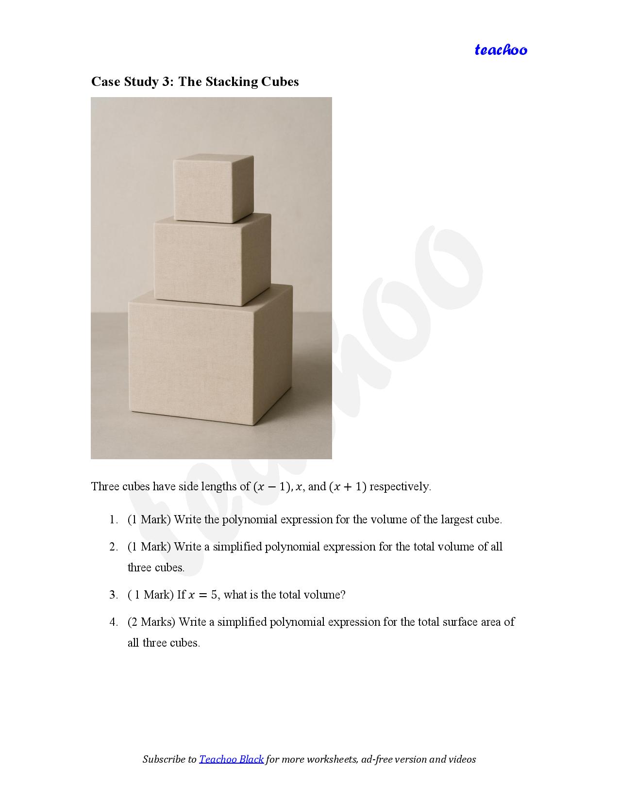 part 4 - Case Based Questions - Worksheet 2 - Teachoo Questions - Case Based - Serial order wise - Chapter 2 Class 9 Polynomials