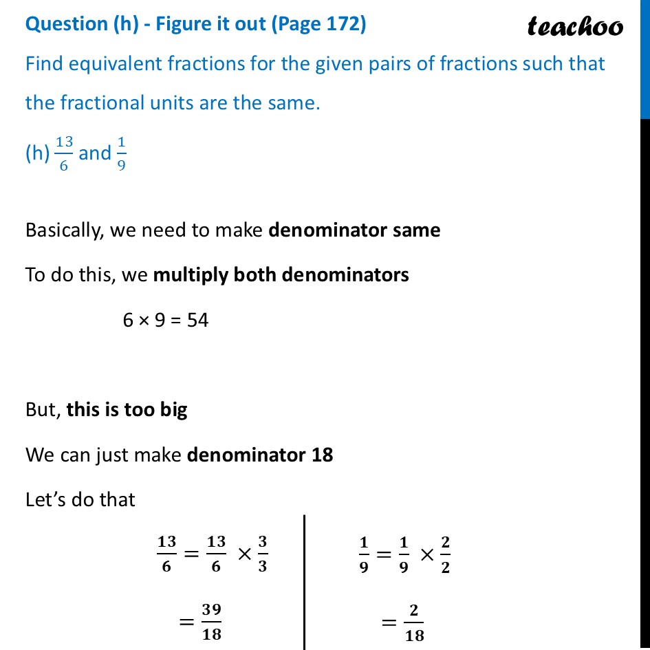 part 15 - Question (a) to (h) - Figure it out (Page 172) - Questions - Page 168 to 172 - Chapter 7 Class 6 - Fractions (Ganita Prakash) - Class 6 (Ganita Prakash & Old NCERT)