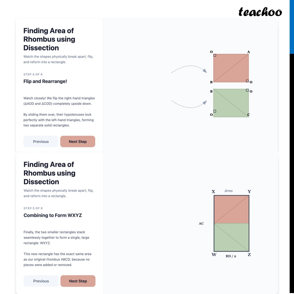 part 4 - Area of Rhombus - Area of Rhombus - Chapter 7 Class 8 - Area (Ganita Prakash II) - Class 8 (Ganita Prakash - 1, 2 & Old NCERT)