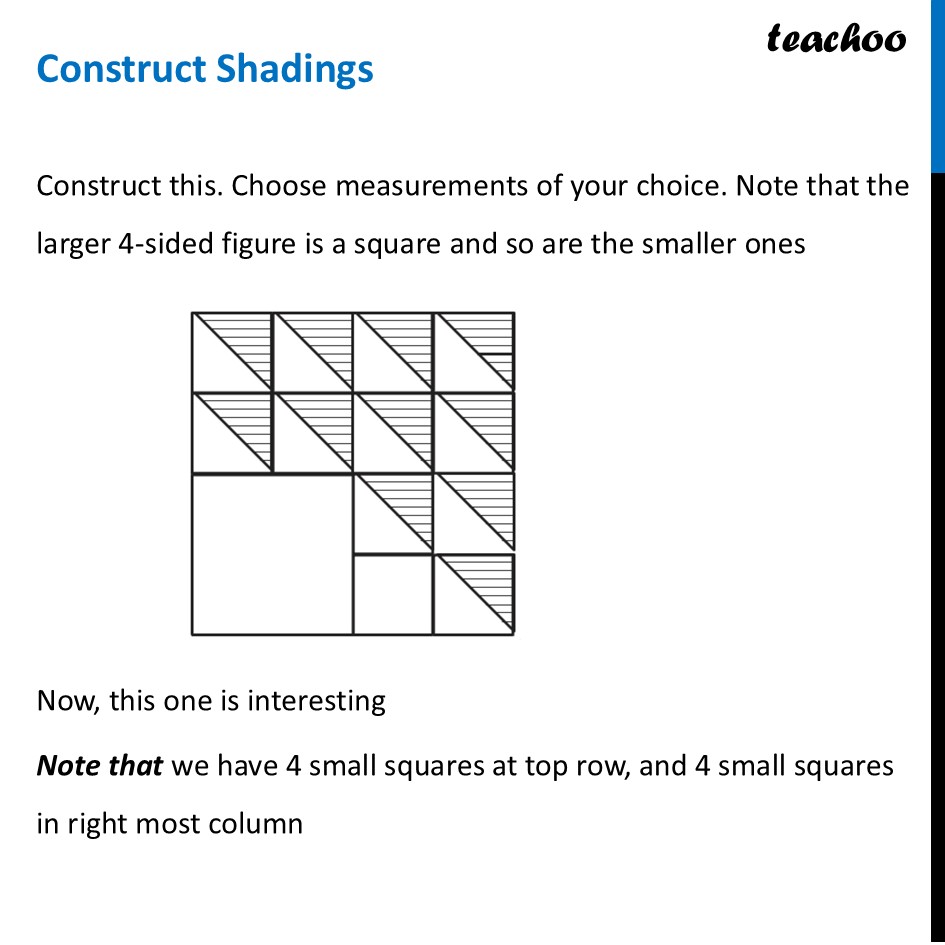 Construct Shadings – with exact steps [Ganita Prakash Class 6] - Questions - Page 201 to 203