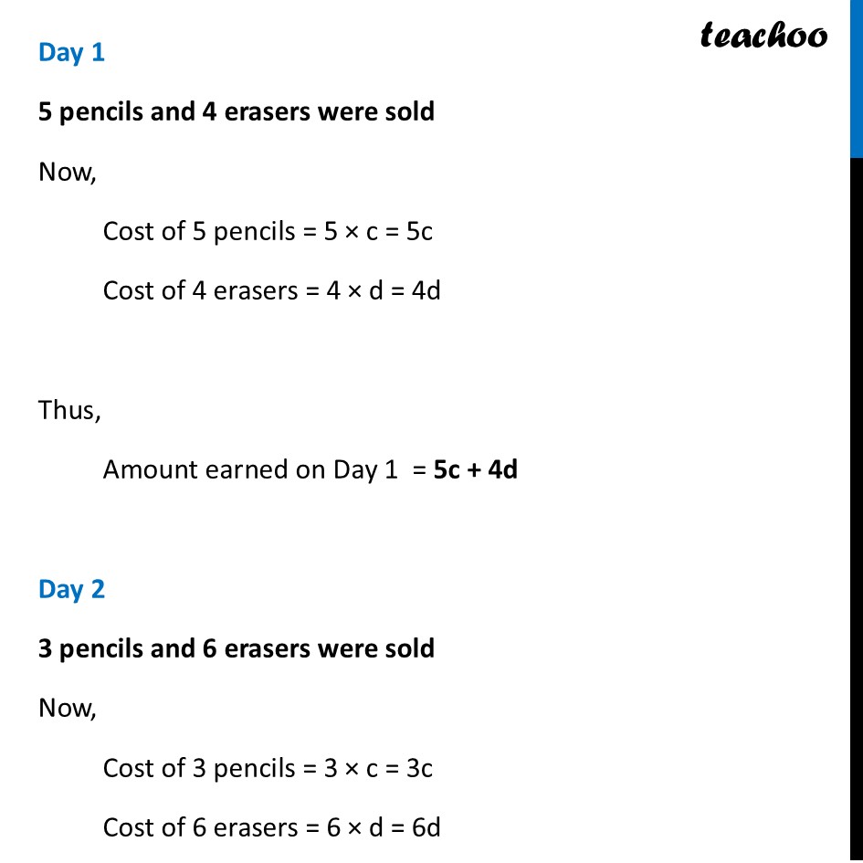 part 2 - Example 5 - Simplification of Algebraic Expressions - Chapter 4 Class 7 - Expressions using Letter-Numbers (Ganita Prakash) - Class 7 (Ganit Prakash)