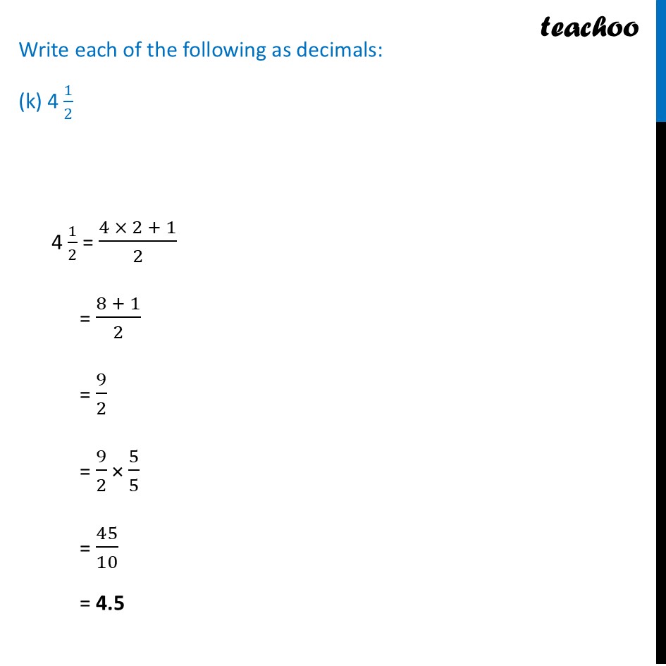 part 10 - Worksheet on converting Fractions to Decimals - Fractions to Decimals - Chapter 3 Class 7 - A peek beyond the Point (Ganita Prakash) - Class 7 (Ganita Prakash & Old NCERT)