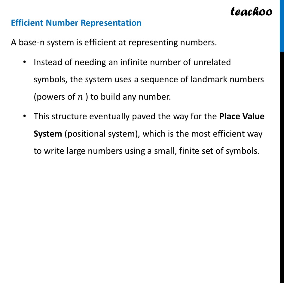 part 3 - Advantages of a Base-n System - Variations on the Egyptian System and the Notion of Base - Chapter 3 Class 8 - A Story of Numbers (Ganita Prakash) - Class 8 (Ganita Prakash & Old NCERT)