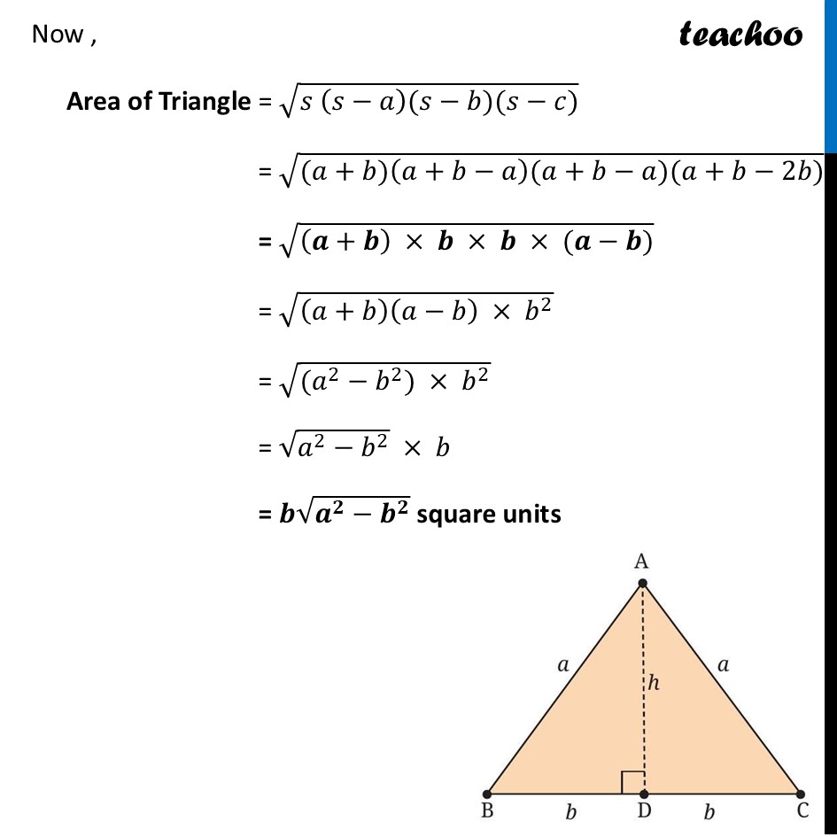 part 2 - Example 4 - Heron's Formula - Chapter 6 Class 9 - Measuring Space: Perimeter and Area (Ganita Manjar - Class 9