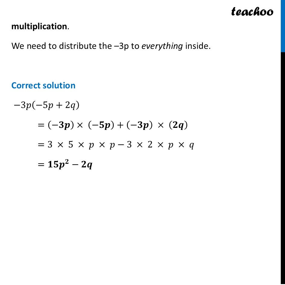 part 2 - Question 1 - Mind the Mistake, Mend the Mistake - Chapter 6 Class 8 - We Distribute yet things Multiply (Ganita Prakash) - Class 8 (Ganita Prakash - 1, 2 & Old NCERT)