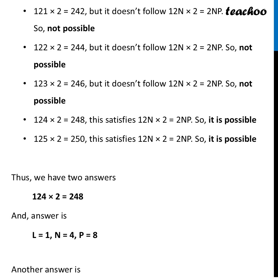 part 7 - Question (i) to (vi) - Page 132 (Solve the following) - Digits in Disguise - Chapter 5 Class 8 - Number Play (Ganita Prakash) - Class 8 (Ganita Prakash - 1, 2 & Old NCERT)