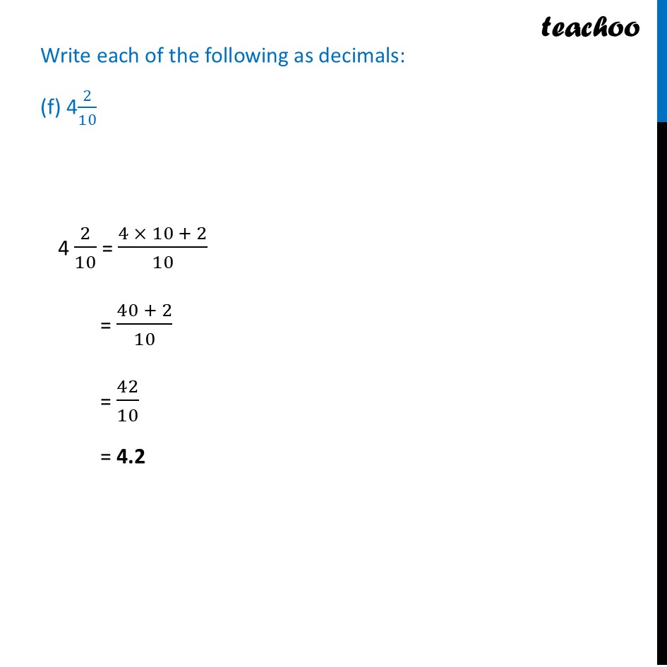 part 5 - Worksheet on converting Fractions to Decimals - Fractions to Decimals - Chapter 3 Class 7 - A peek beyond the Point (Ganita Prakash) - Class 7 (Ganita Prakash & Old NCERT)