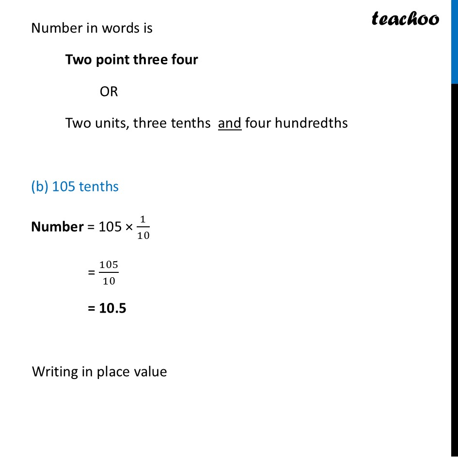 part 2 - Question 2 - Page 64 - Reading and Writing Decimals - Chapter 3 Class 7 - A peek beyond the Point (Ganita Prakash) - Class 7 (Ganita Prakash & Old NCERT)