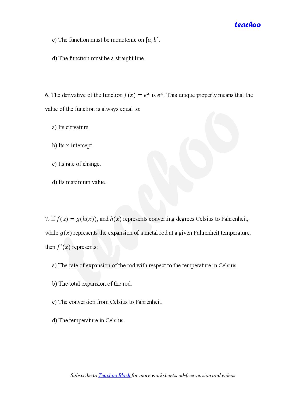 part 3 - MCQ - Worksheet 2 - Teachoo Questions - MCQs - Serial order wise - Chapter 5 Class 12 Continuity and Differentiability