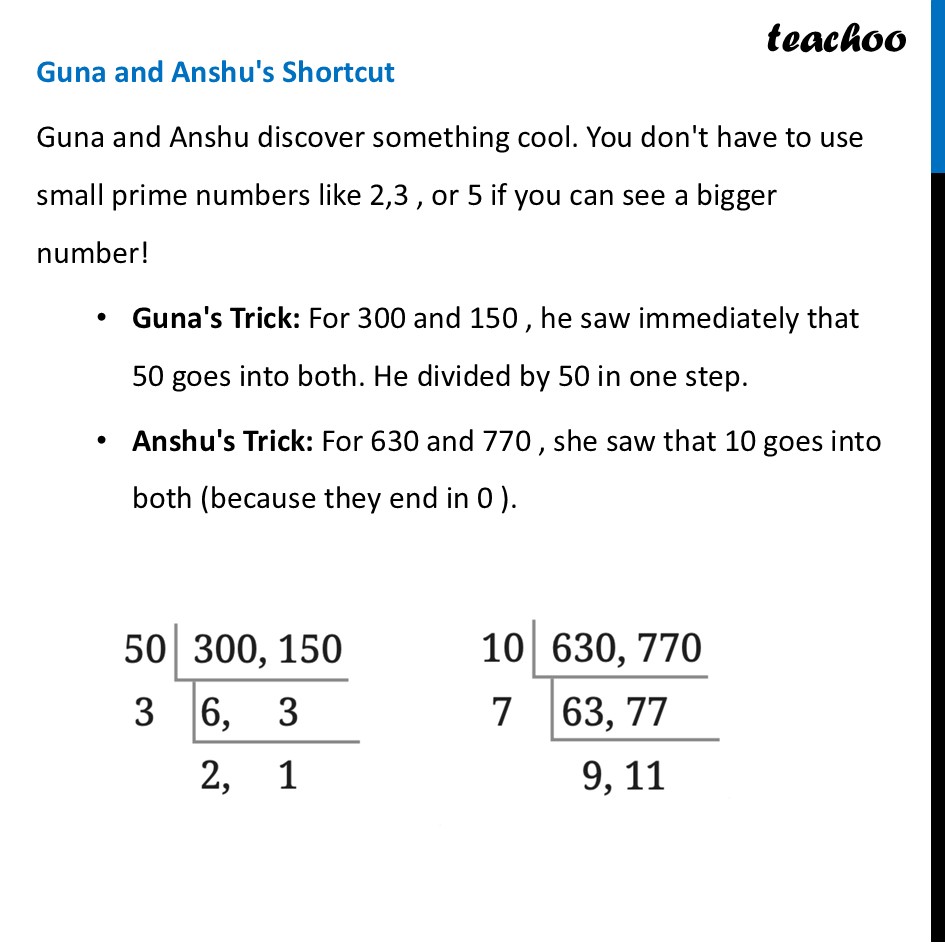 part 4 - Efficient Procedures for HCF and LCM - Efficient Procedures for HCF and LCM - Chapter 3 Class 7 - Finding Common Ground (Ganita Prakash II) - Class 7 (Ganita Prakash 1, 2 & old NCERT)