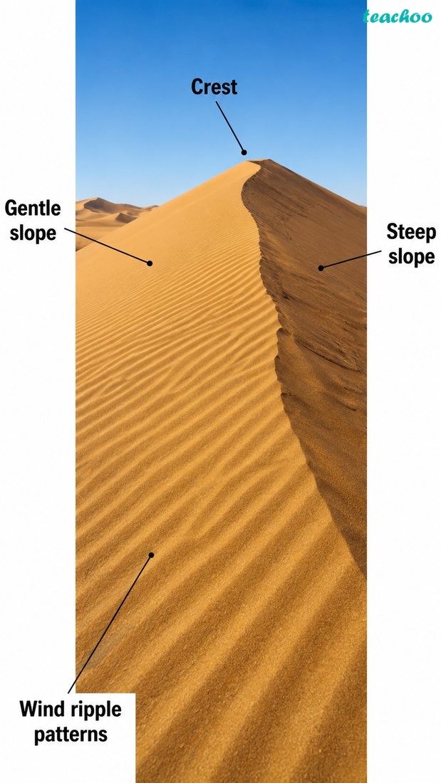 Fig. 2.23 — Sand dunes shown clearly in a desert landscape.