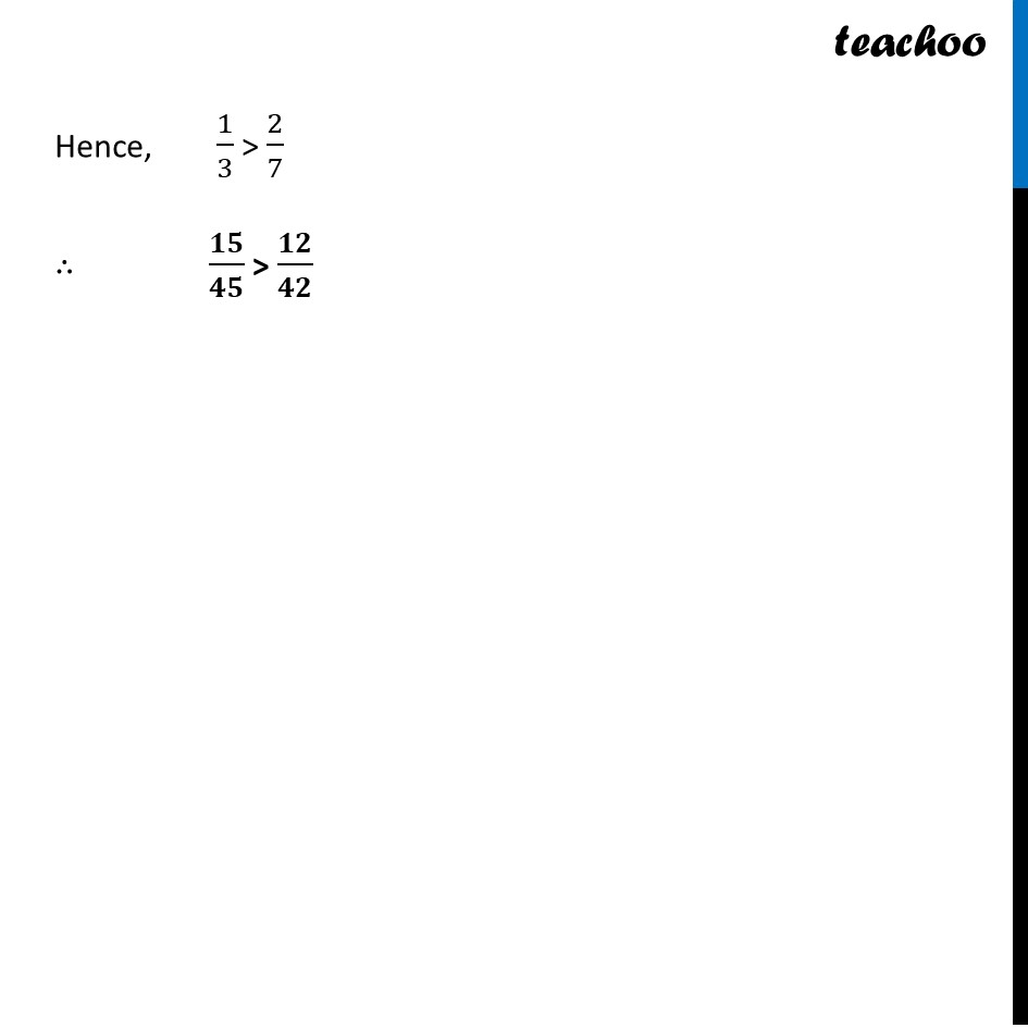 part 5 - Comparing Unlike Fractions - Comparing Fractions - Chapter 7 Class 6 - Fractions (Ganita Prakash) - Class 6 (Ganita Prakash & Old NCERT)