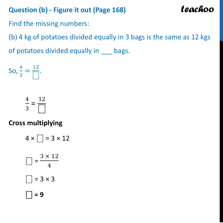 part 2 - Question (a) to (c) - Figure it out (Page 168) - Questions - Page 168 to 172 - Chapter 7 Class 6 - Fractions (Ganita Prakash) - Class 6 (Ganita Prakash & Old NCERT)
