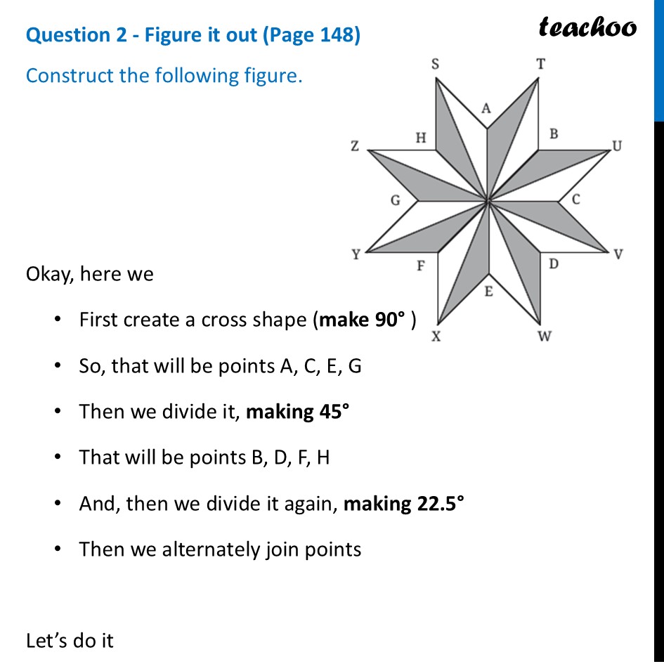 Construct the following figure [Class 7 Part 2 Ganita Prakash] - Construction of a Line Parallel to the Given Line