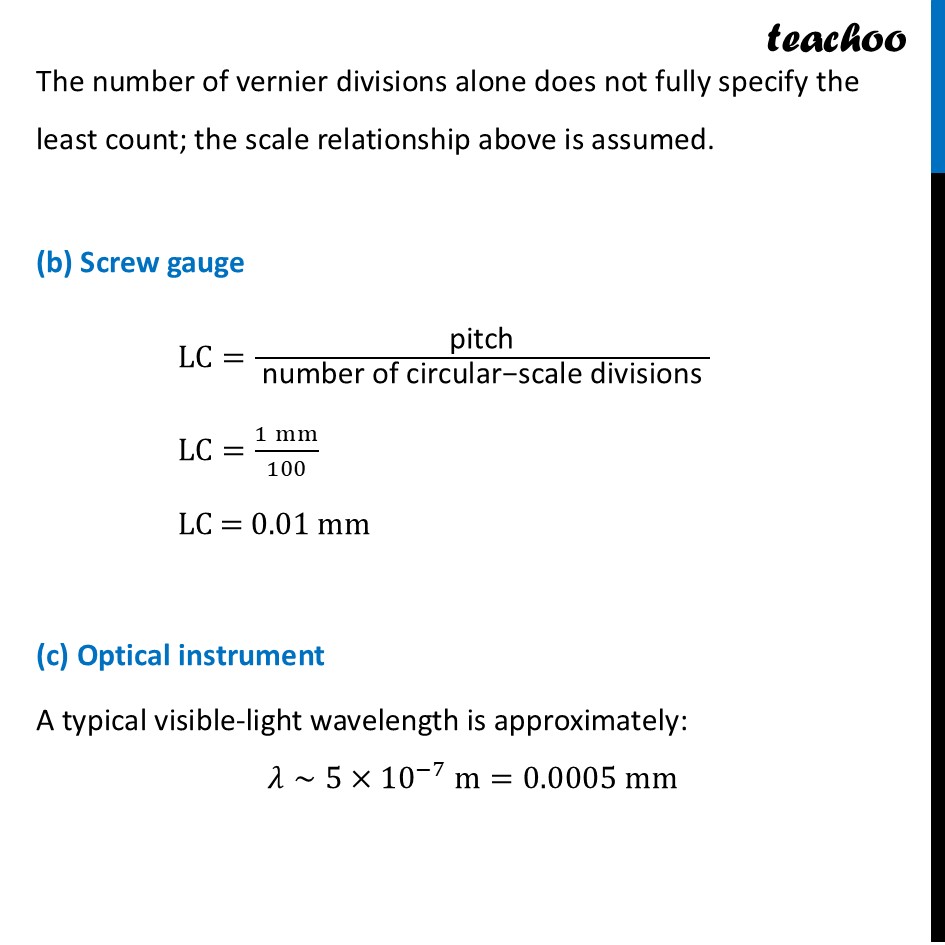 part 3 - Exercise 1.6 - Exercise Questions - Chapter 1 - Units and Measurement - Physics Class 11