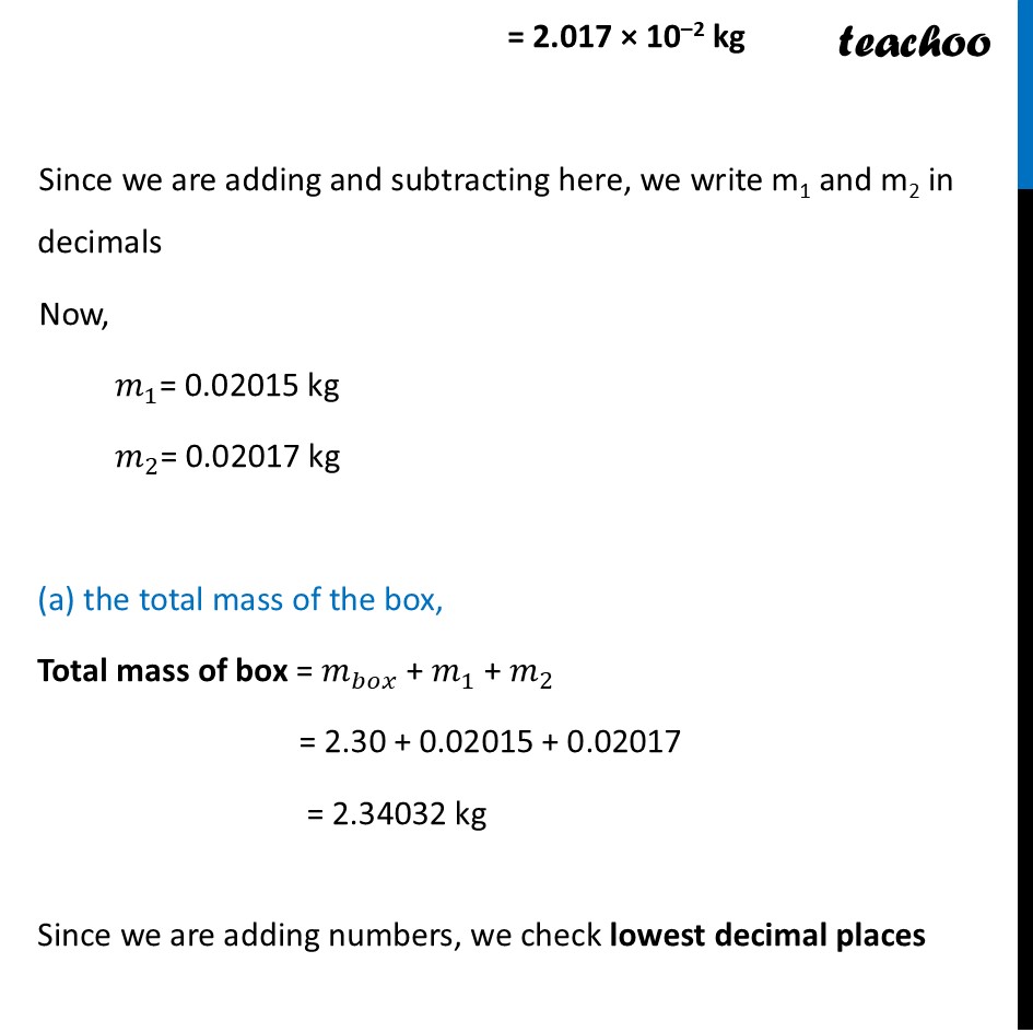 part 2 - Exercise 1.12 - Exercise Questions - Chapter 1 - Units and Measurement - Physics Class 11