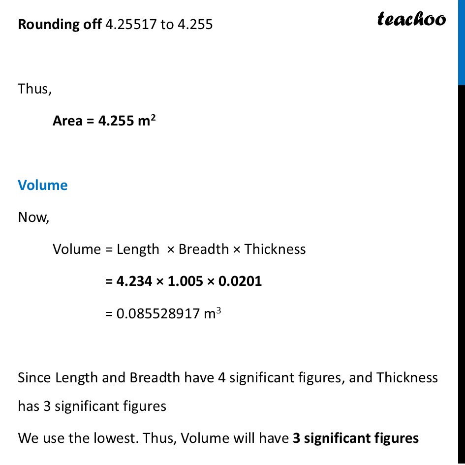 part 3 - Exercise 1.11 - Exercise Questions - Chapter 1 - Units and Measurement - Physics Class 11