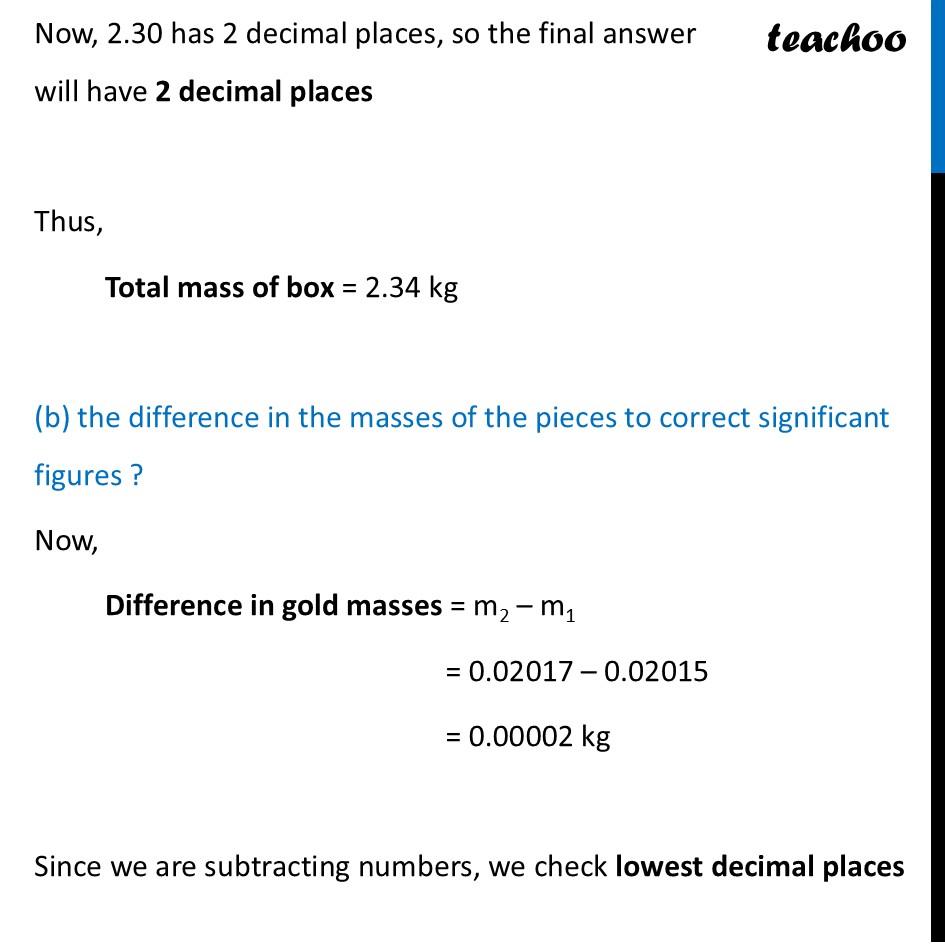 part 3 - Exercise 1.12 - Exercise Questions - Chapter 1 - Units and Measurement - Physics Class 11