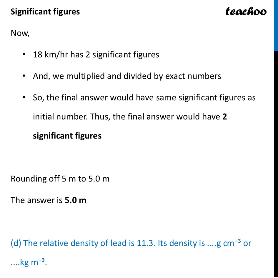part 6 - Exercise 1.1 - Exercise Questions - Chapter 1 - Units and Measurement - Physics Class 11
