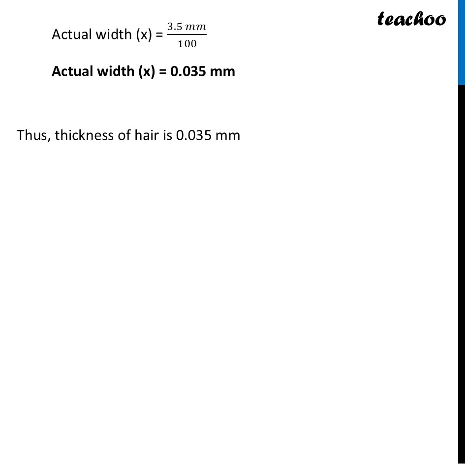 part 2 - Exercise 1.7 - Exercise Questions - Chapter 1 - Units and Measurement - Physics Class 11