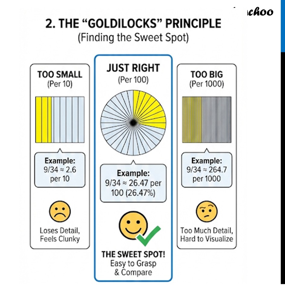 part 2 - Why choose 100? Why not 43 or 1000? - Uses of Percentages - Chapter 1 Class 8 - Fractions in Disguise (Ganita Prakash II) - Class 8 (Ganita Prakash - 1, 2 & Old NCERT)