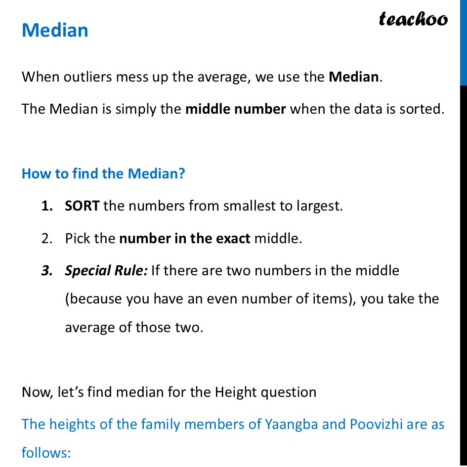 Median - Basic Definition, How to find? with Examples and Diagram - Outliers and Medians