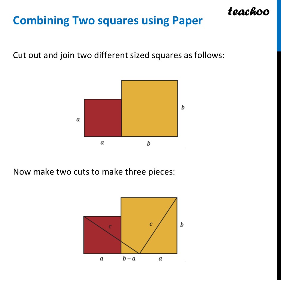 Combining Two squares using Paper - [Class 8 Ganita Prakash Part 2] - Combining Two squares