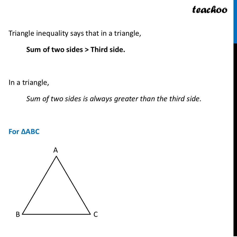 part 2 - Triangle Inequality - Are Triangles Possible for any Lengths? - Chapter 7 Class 7 - A tale of three Intersecting Lines (Ganit Prakash) - Class 7 (Ganita Prakash & Old NCERT)