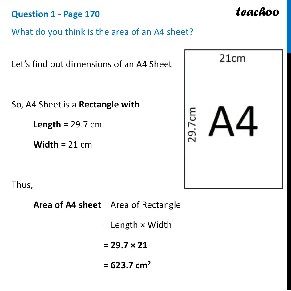 What do you think is the area of an A4 sheet? [Class 8 Ganita Prakash] - Areas in Real Life